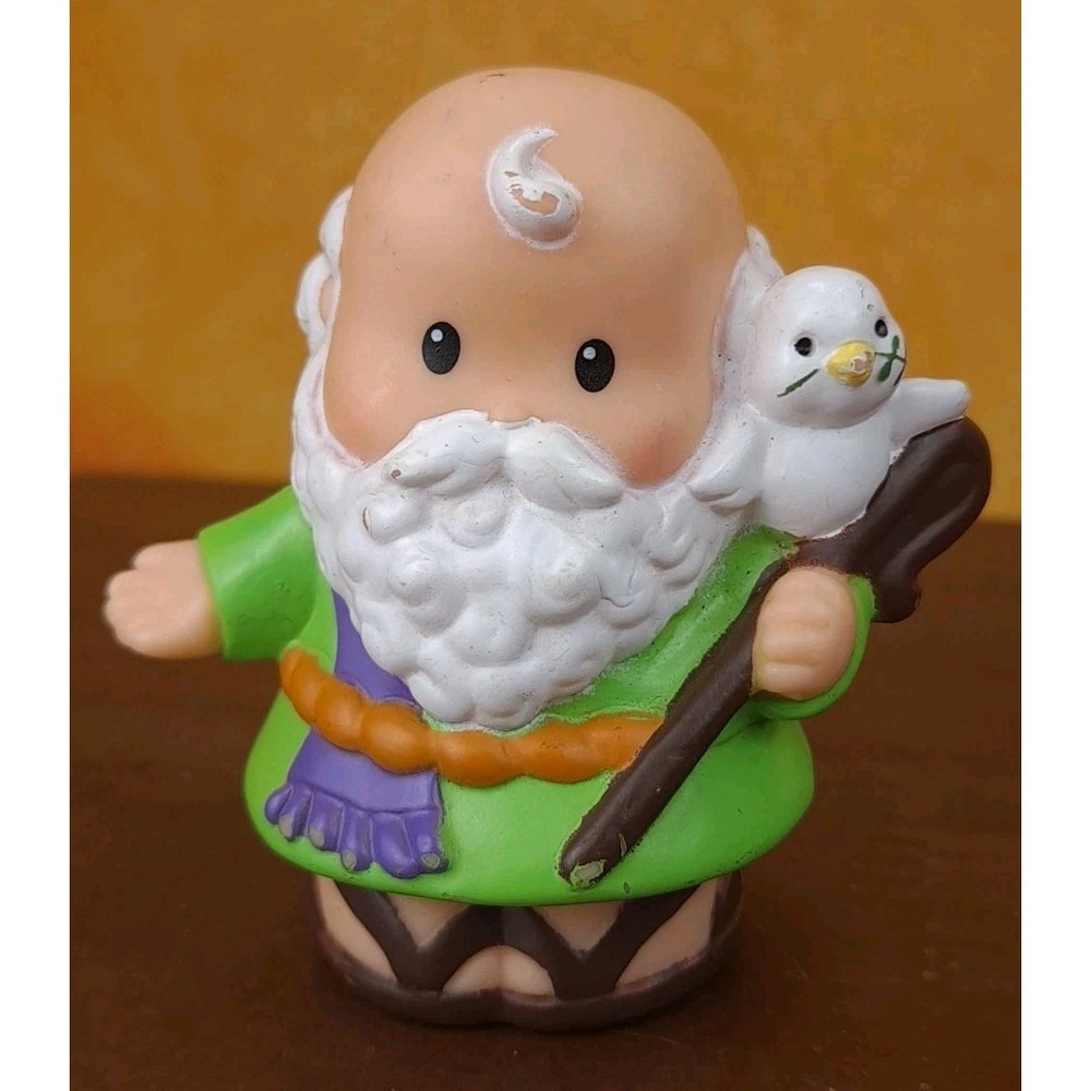 Fisher Price Little People Noah's Ark Noah Green Robe Purple Scarf 2002